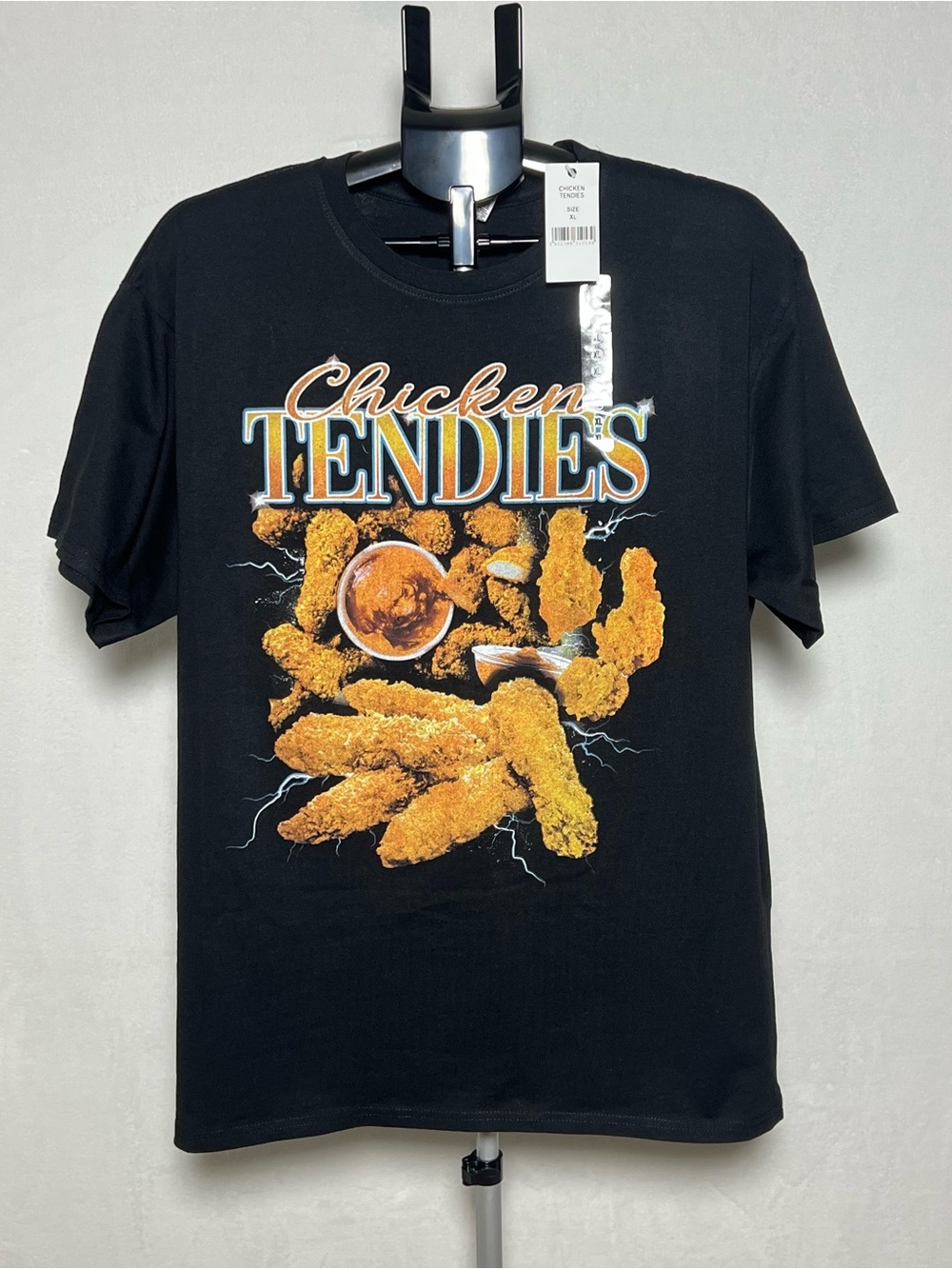 **NWT** BRISCO Chicken TENDIES Graphic Tee - Black - size XL